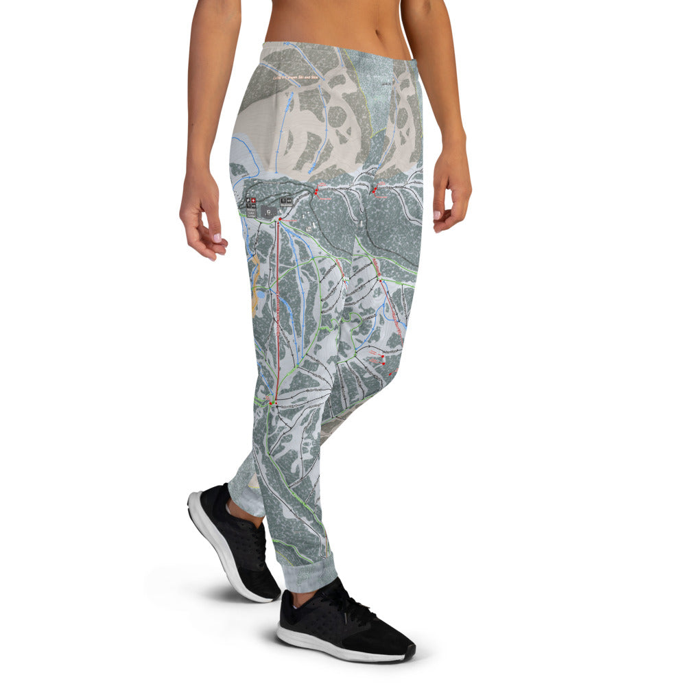 Powder Mountain, Utah Ski Trail Map Women's Mid-Layer - Powderaddicts