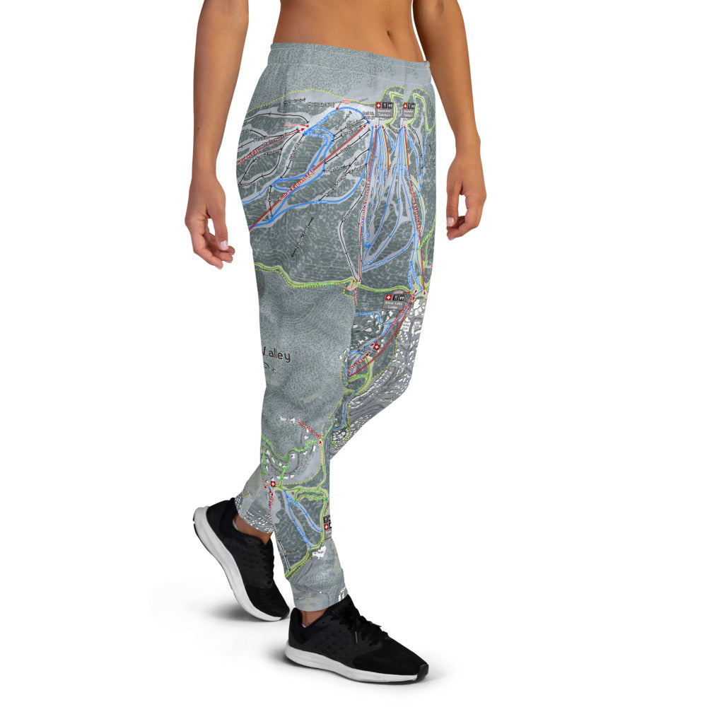 Deer Valley, Utah Ski Trail Map Women's Mid-Layer - Powderaddicts