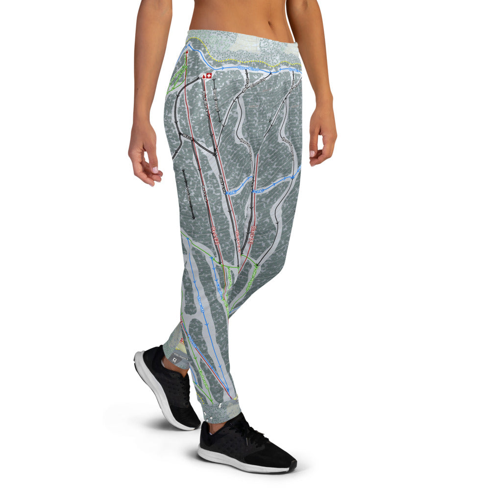 Magic Mountain, Vermont Ski Trail Map Women's Mid-Layer - Powderaddicts