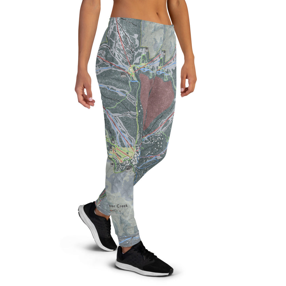 Beaver Creek, Colorado Ski Trail Map Women's Mid-Layer - Powderaddicts