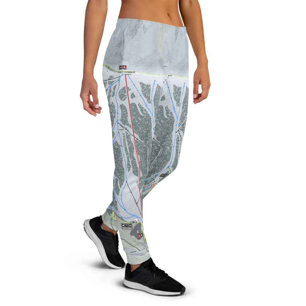 Brundage, Idaho Ski Trail Map Women's Mid-Layer - Powderaddicts