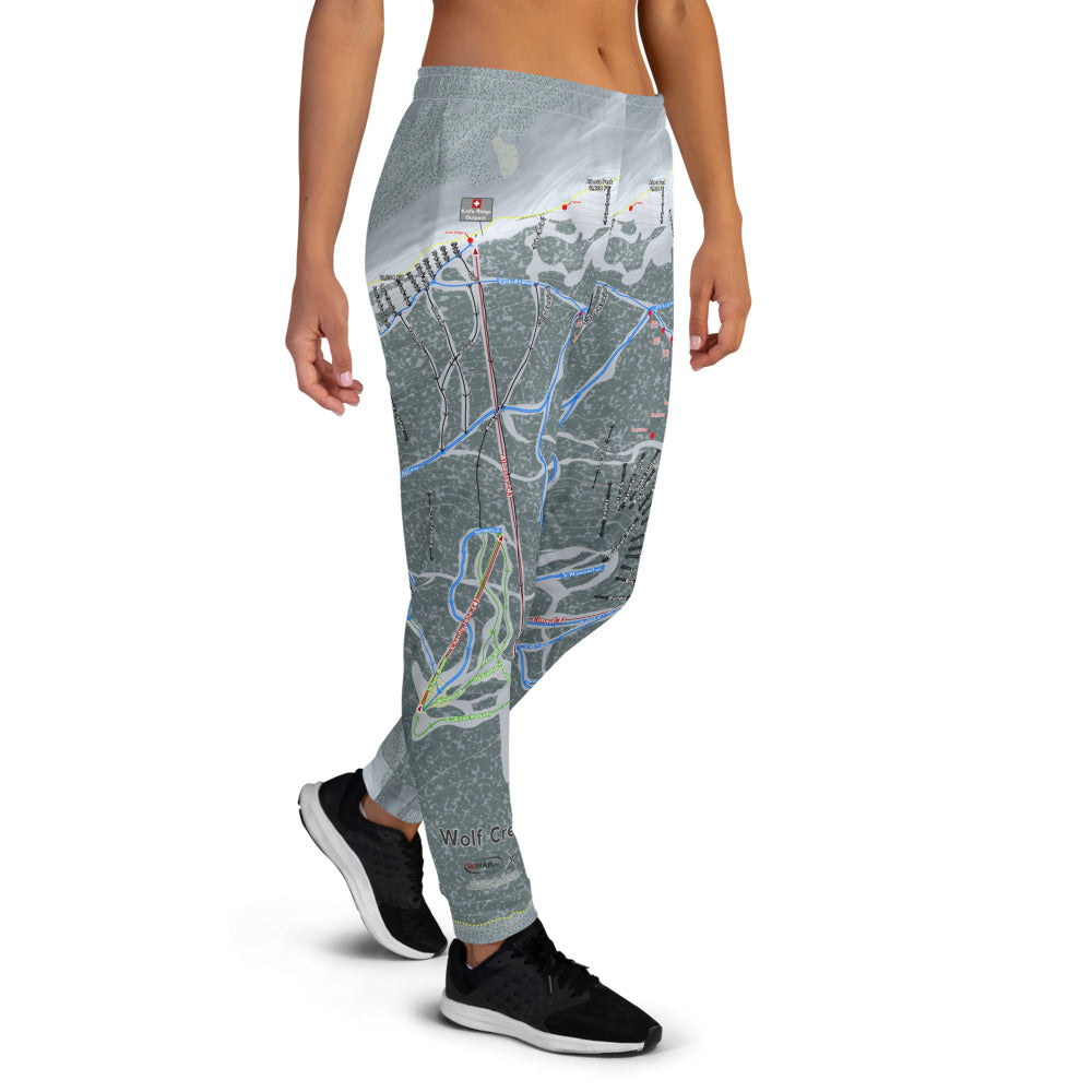 Wolf Creek, Colorado Ski Trail Map Women's Mid-Layer - Powderaddicts