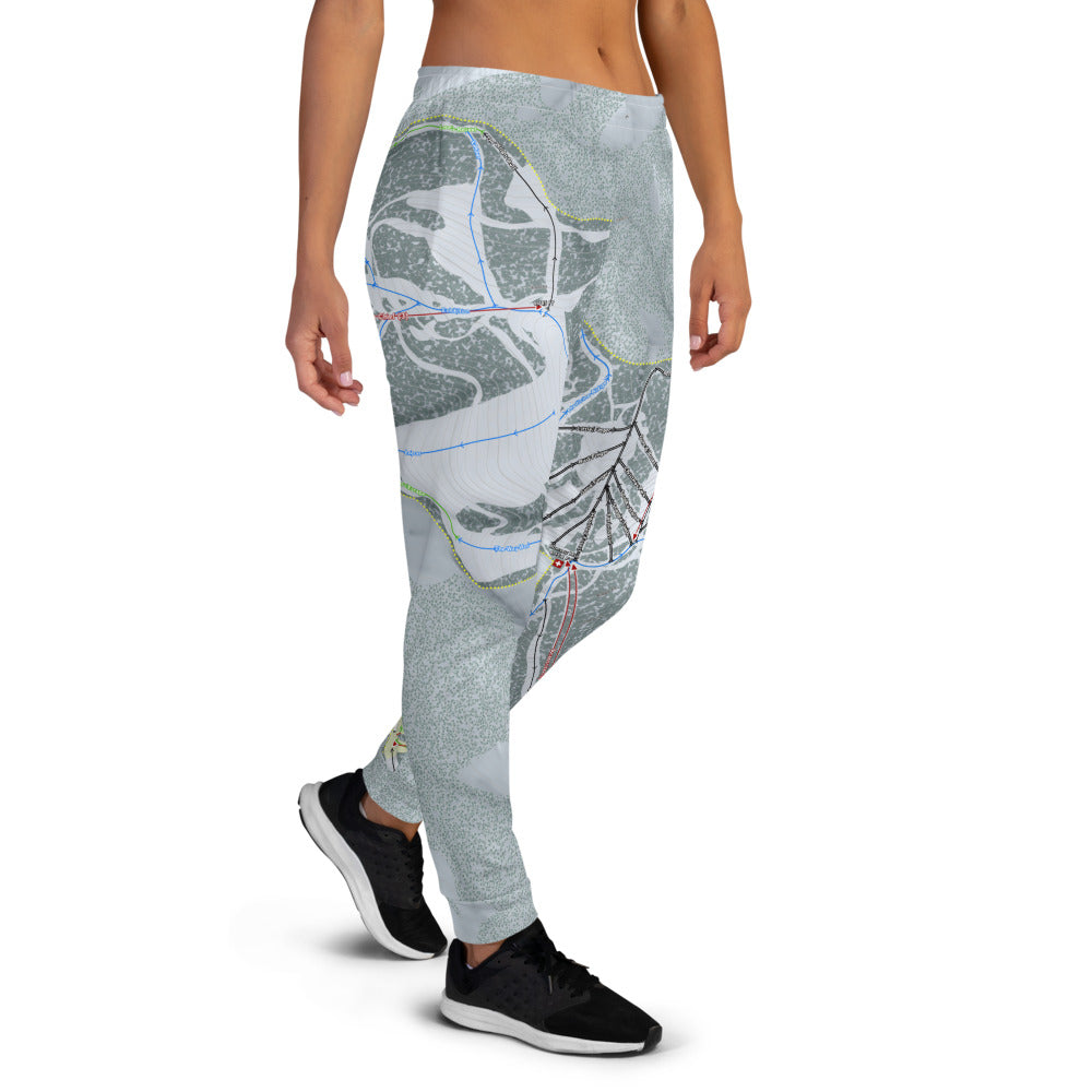 Discovery, Montana Ski Trail Map Women's Mid-Layer - Powderaddicts