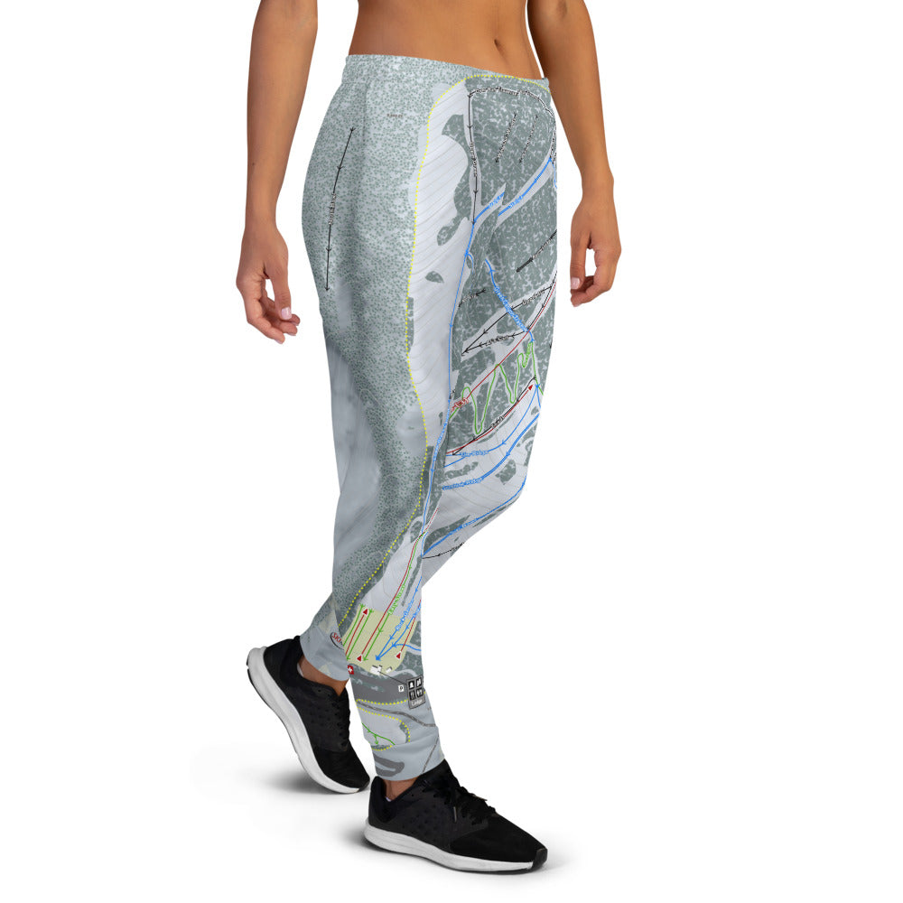 Pebble Creek, Idaho Ski Trail Map Women's Mid-Layer - Powderaddicts