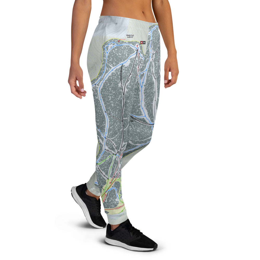 Red Lodge, Montana Ski Trail Map Women's Mid-Layer - Powderaddicts