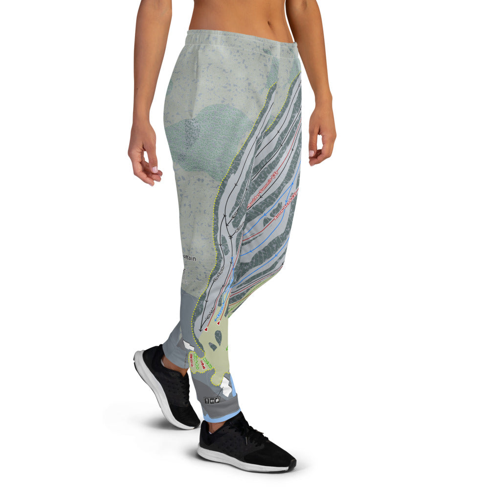 Mohawk Mountain, Connecticut Ski Trail Map Women's Mid-Layer - Powderaddicts