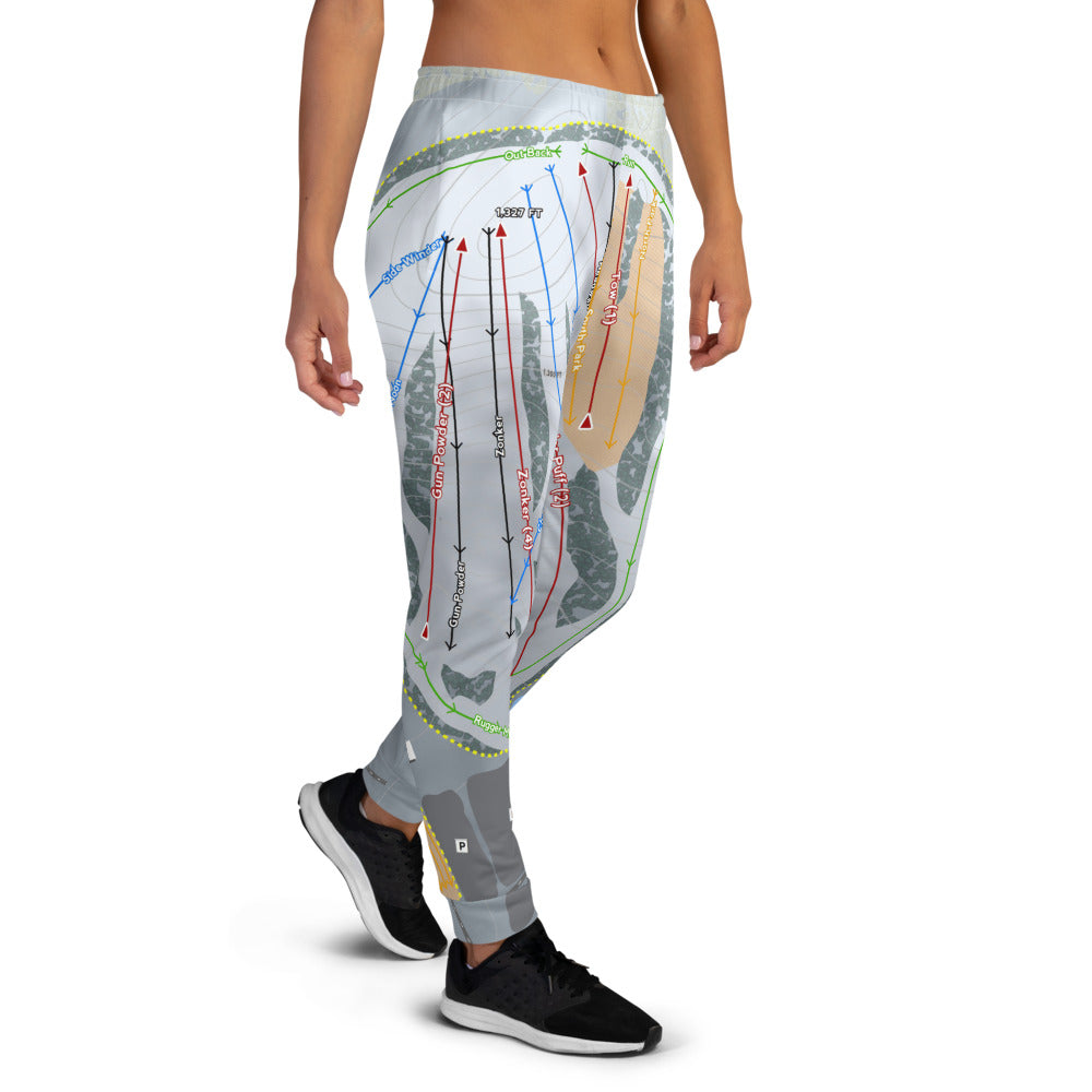 Powder Ridge, Connecticut Ski Trail Map Women's Mid-Layer - Powderaddicts
