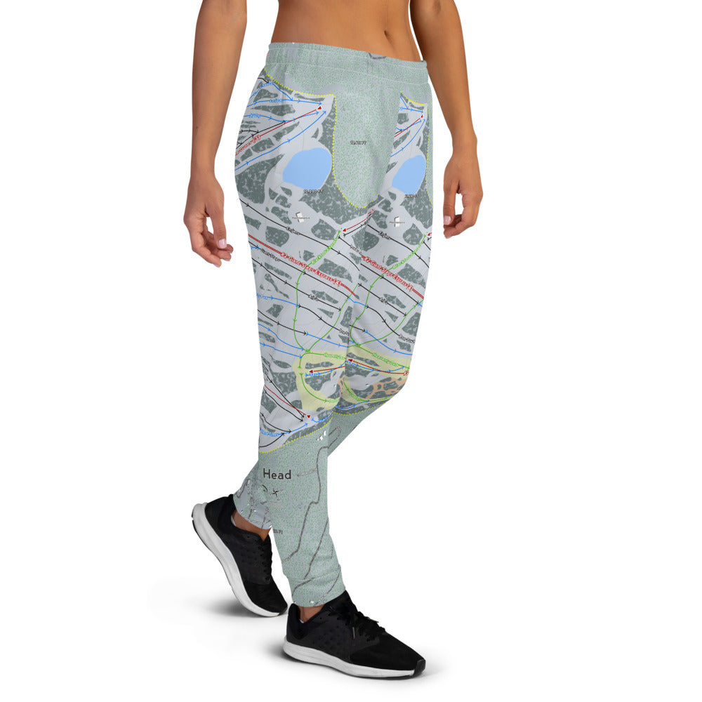 Brian Head, Utah Ski Trail Map Women's Mid-Layer - Powderaddicts