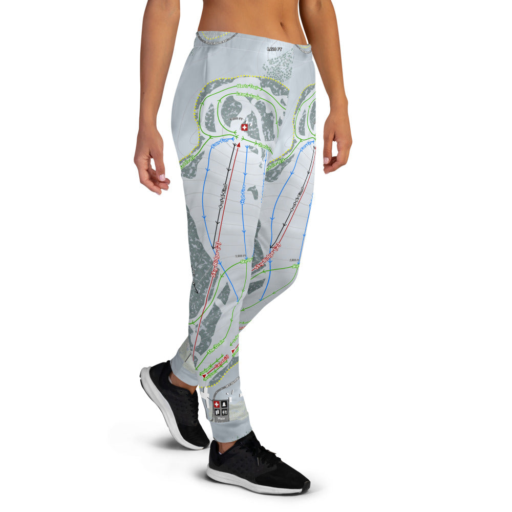 Sky Tavern, Nevada Ski Trail Map Women's Mid-Layer - Powderaddicts