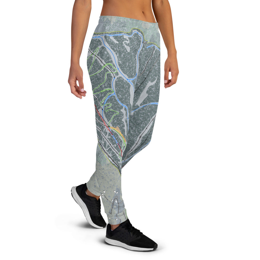 Powderhorn, Colorado Ski Trail Map Women's Mid-Layer - Powderaddicts