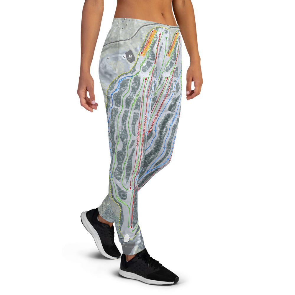 Spirit Mountain, Minnesota Ski Trail Map Women's Mid-Layer - Powderaddicts