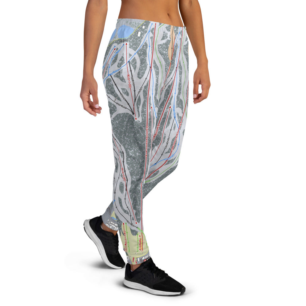 Snow Summit, California Ski Trail Map Women's Mid-Layer - Powderaddicts