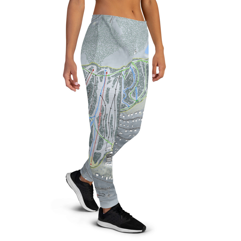 Holimont, New York Ski Trail Map Women's Mid-Layer - Powderaddicts