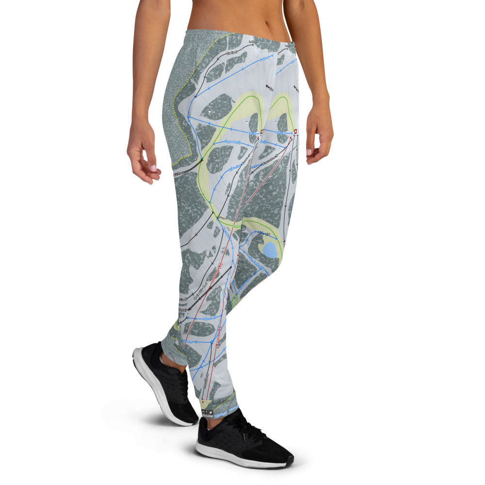 China Peak, California Ski Trail Map Women's Mid-Layer - Powderaddicts