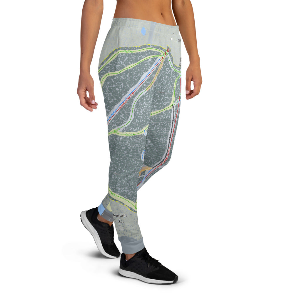 Bristol Mountain, New York Ski Trail Map Women's Mid-Layer - Powderaddicts