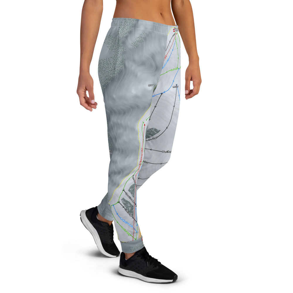 Soldier Mountain, Idaho Ski Trail Map Women's Mid-Layer - Powderaddicts