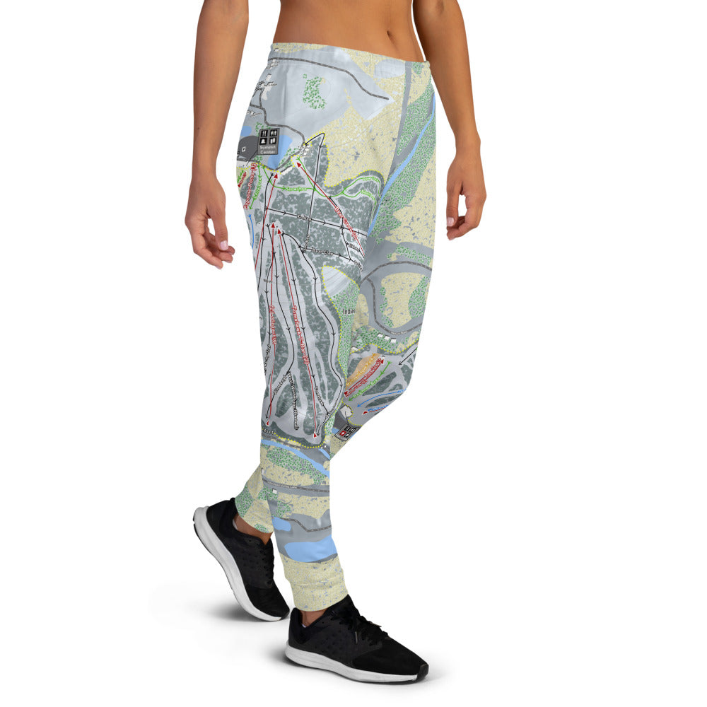 Big Snow, Michigan Ski Trail Map Women's Mid-Layer - Powderaddicts