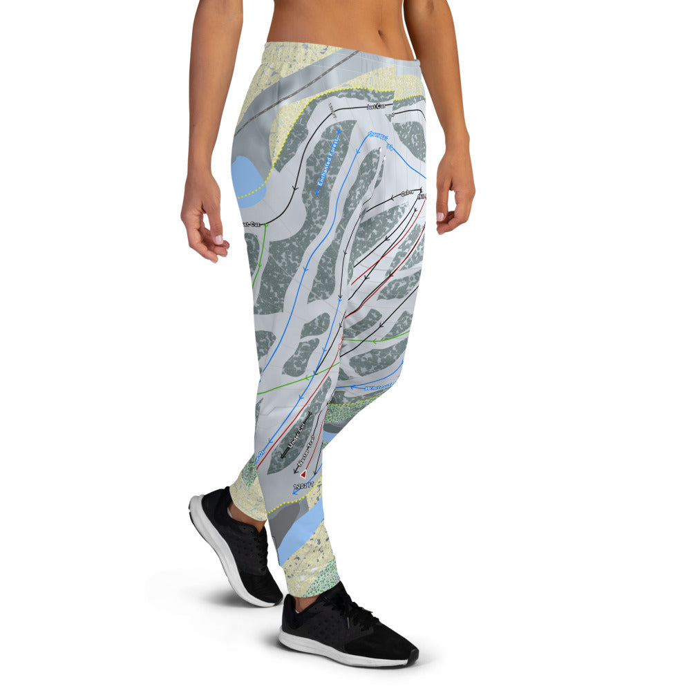 Big Snow BlackJack, Michigan Ski Trail Map Women's Mid-Layer - Powderaddicts