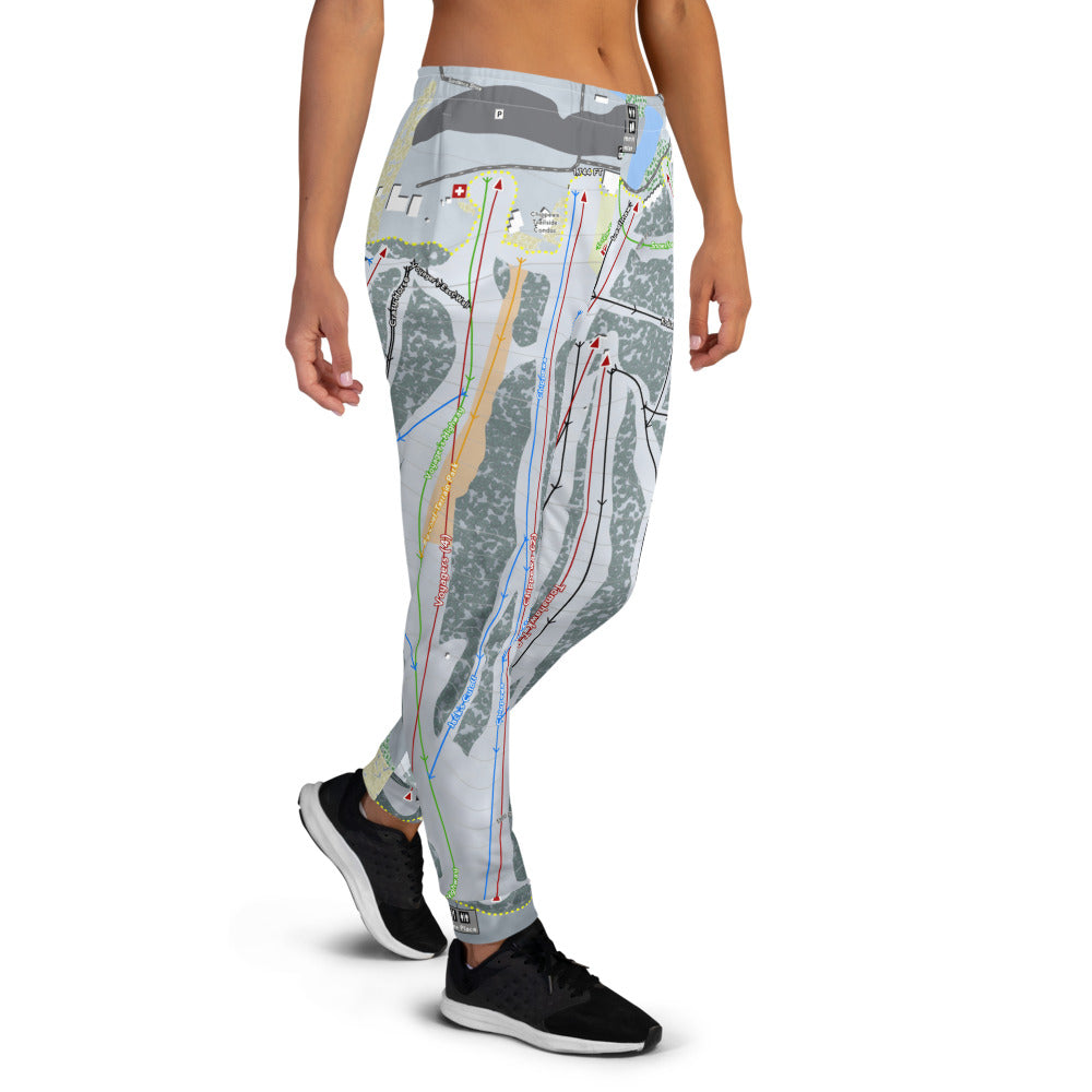 Big Snow Indianhead, Michigan Ski Trail Map Women's Mid-Layer - Powderaddicts
