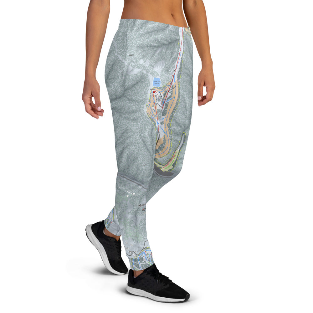 Mountain High, California Ski Trail Map Women's Mid-Layer - Powderaddicts