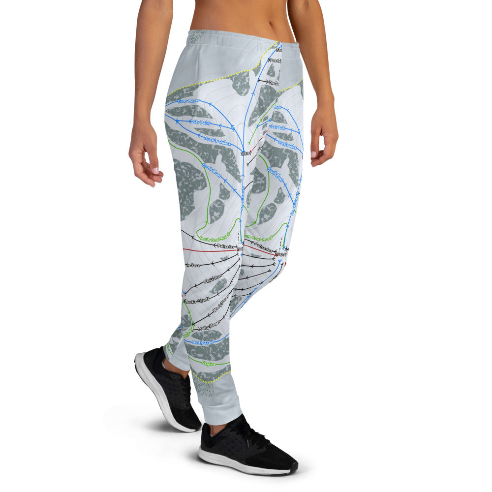 Donner Ski Ranch, California Ski Trail Map Women's Mid-Layer - Powderaddicts