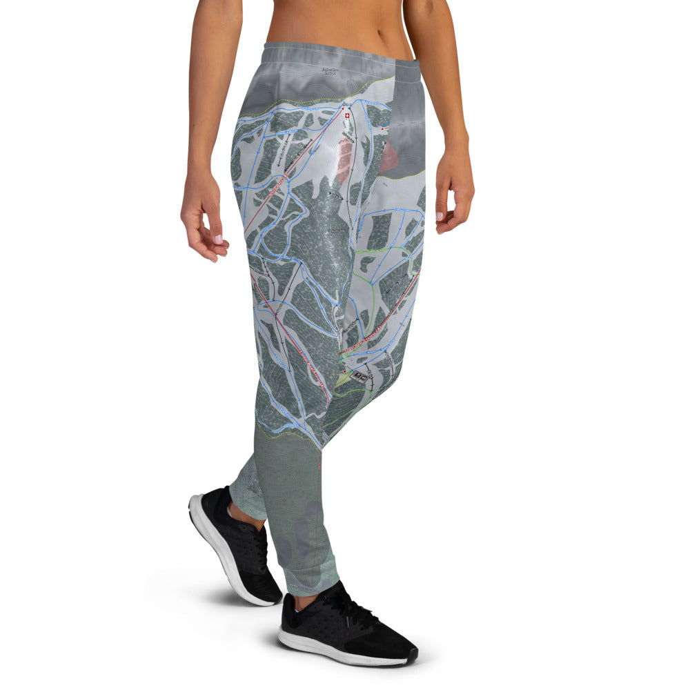 Fernie, British Columbia Ski Trail Map Women's Mid-Layer - Powderaddicts