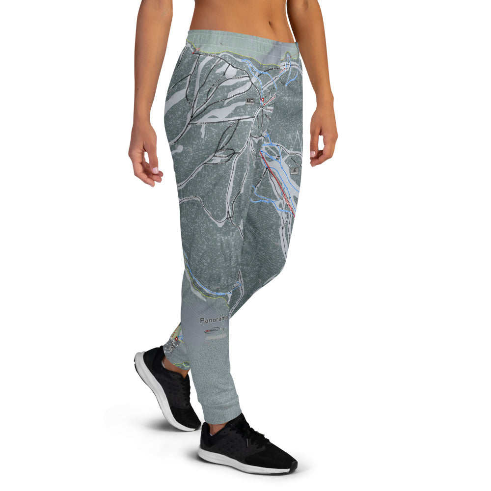 Panorama, British Columbia Ski Trail Map Women's Mid-Layer - Powderaddicts