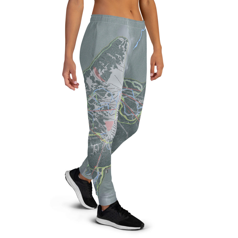 Lake Louise, Alberta Ski Trail Map Women's Mid-Layer - Powderaddicts