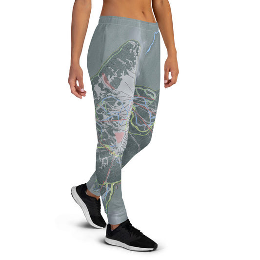 Lake Louise, Alberta Ski Trail Map Women's Mid-Layer - Powderaddicts