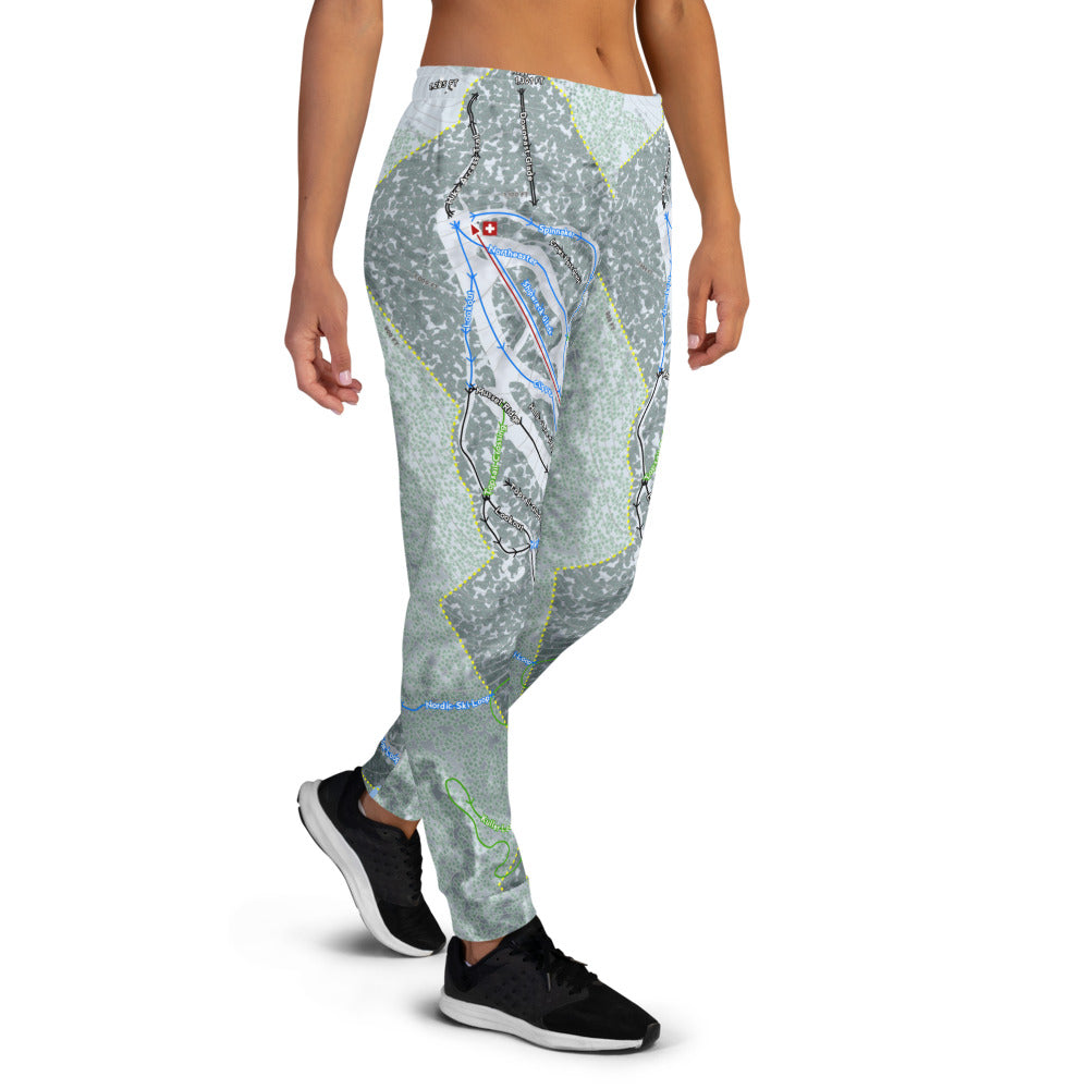 Camden Snow Bowl, Maine Ski Trail Map Women's Mid-Layer - Powderaddicts
