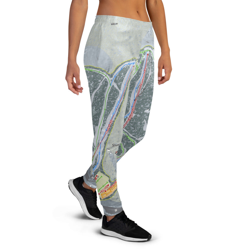 Shawnee Mountain, Pennsylvania Ski Trail Map Women's Mid-Layer - Powderaddicts