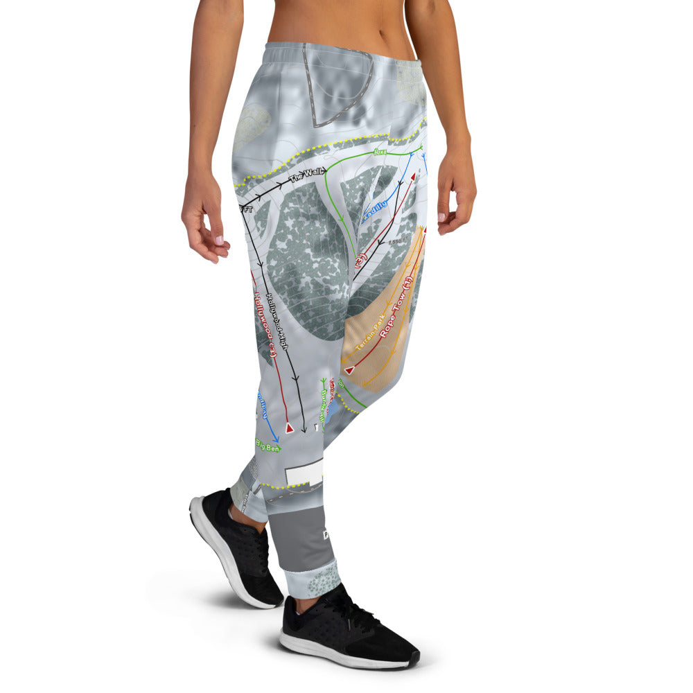 Andes Tower, Minnesota Ski Trail Map Women's Mid-Layer - Powderaddicts