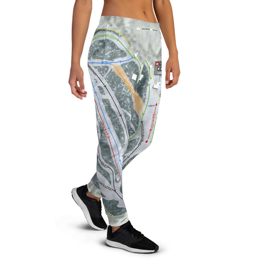 Frost Fire, North Dakota Ski Trail Map Women's Mid-Layer - Powderaddicts