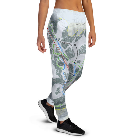 Huff Hills, North Dakota Ski Trail Map Women's Mid-Layer - Powderaddicts