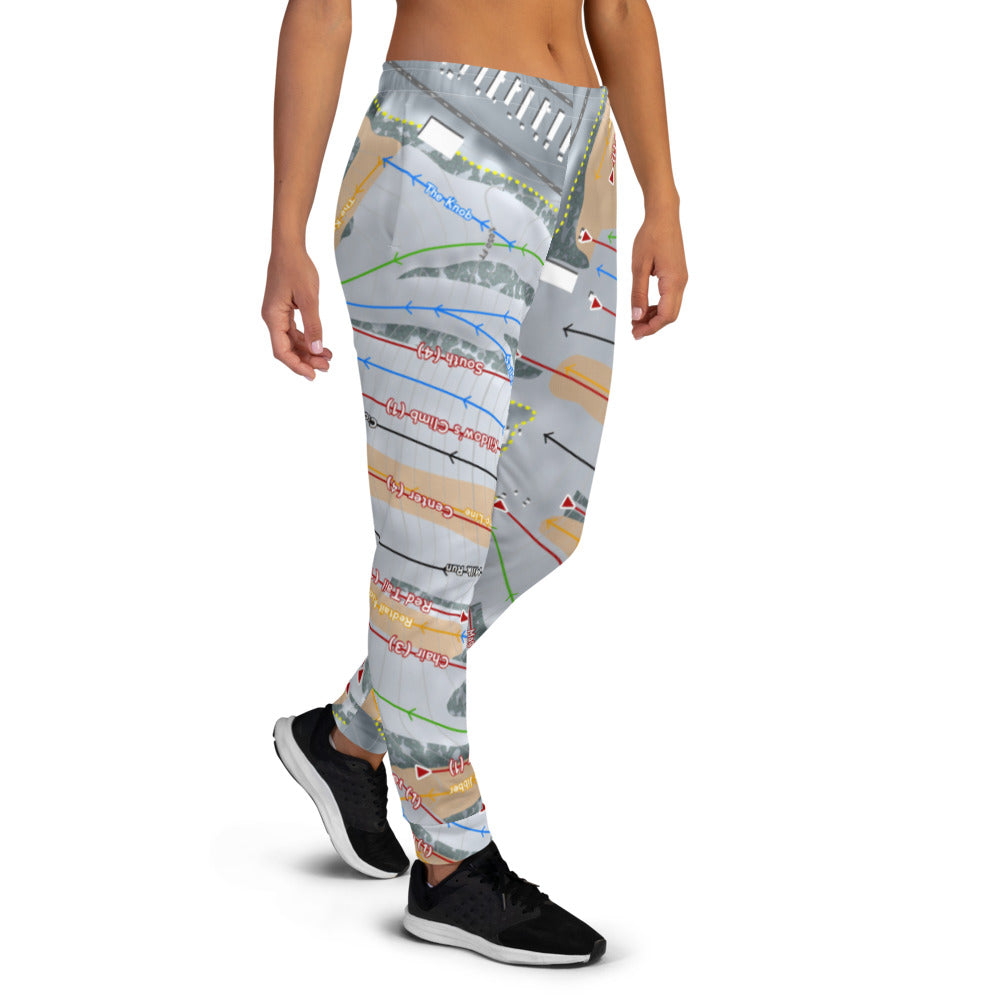 Buck Hill, Minnesota Ski Trail Map Women's Mid-Layer - Powderaddicts