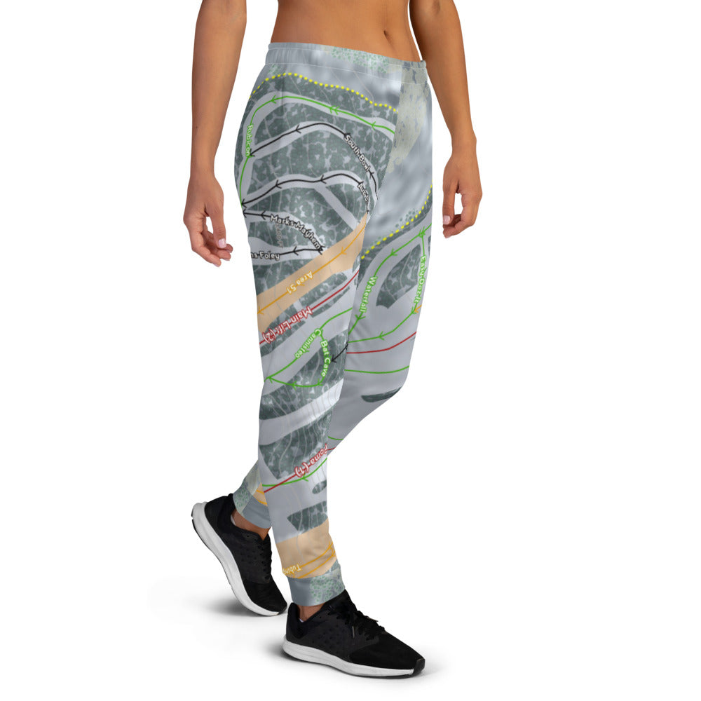 Mt Itasca, Minnesota Ski Trail Map Women's Mid-Layer - Powderaddicts
