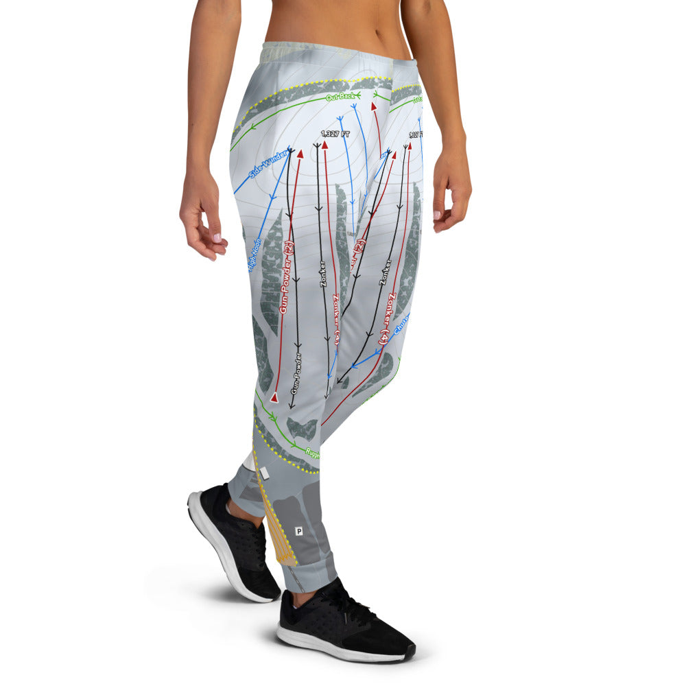 Powder Ridge, Minnesota Ski Trail Map Women's Mid-Layer - Powderaddicts