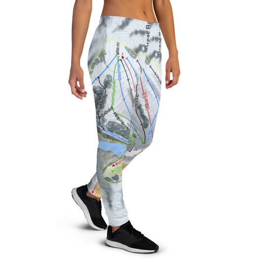 Great Bear, South Dakota Ski Trail Map Women's Mid-Layer - Powderaddicts