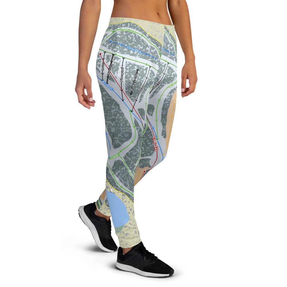 Christie Mountain, Wisconsin Ski Trail Map Women's Mid-Layer - Powderaddicts