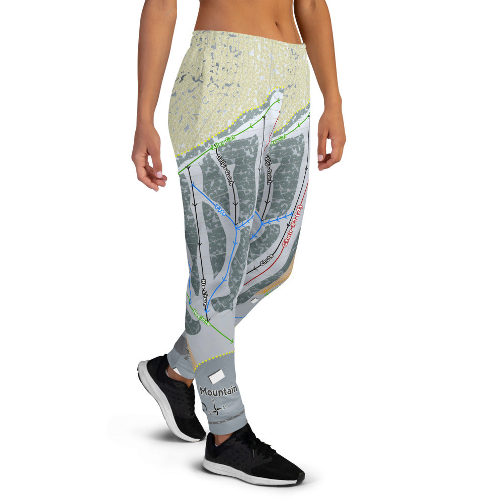 Christmas Mountain, Wisconsin Ski Trail Map Women's Mid-Layer - Powderaddicts