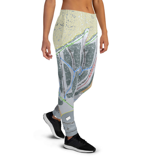 Christmas Mountain, Wisconsin Ski Trail Map Women's Mid-Layer - Powderaddicts