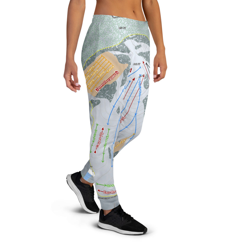 Hidden Valley, Missouri Ski Trail Map Women's Mid-Layer - Powderaddicts