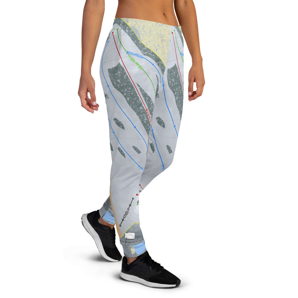 Alpine Valley, Ohio Ski Trail Map Women's Mid-Layer - Powderaddicts