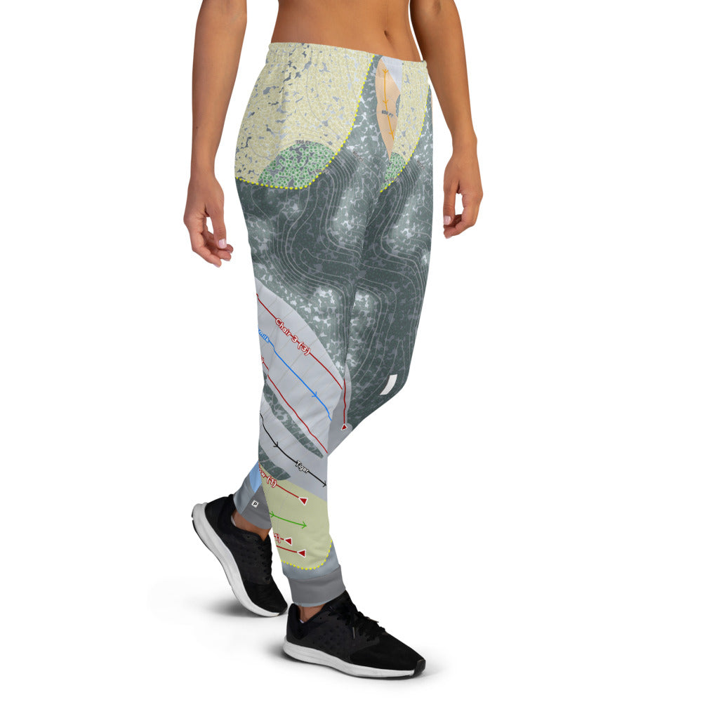 Boston Mills, Ohio Ski Trail Map Women's Mid-Layer - Powderaddicts