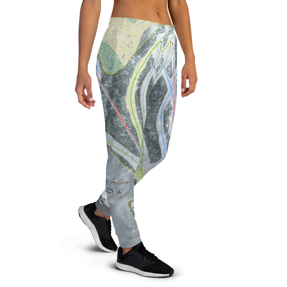 Mad River Mountain, Ohio Ski Trail Map Women's Mid-Layer - Powderaddicts