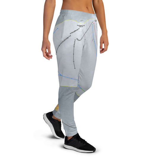 Arctic Valley, Alaska Ski Trail Map Women's Mid-Layer - Powderaddicts