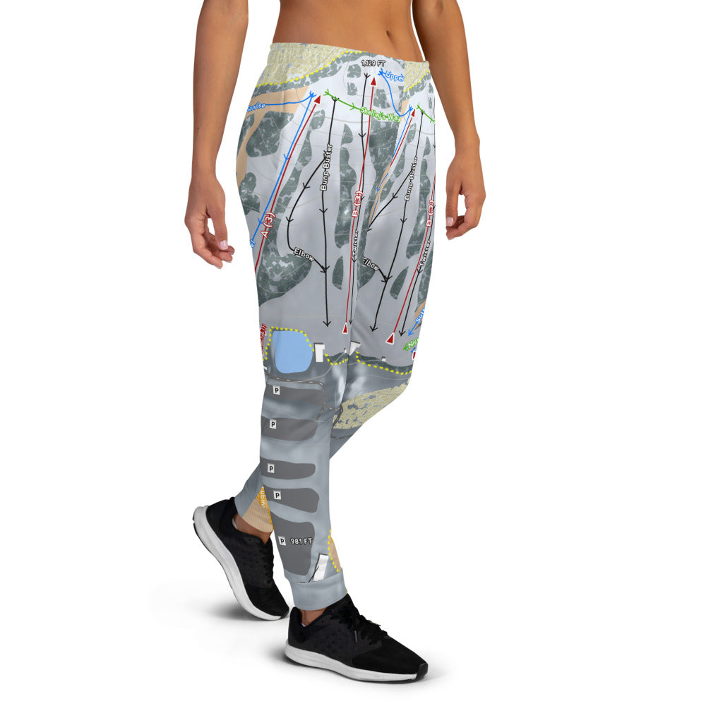 Tyrol Basin, Wisconsin Ski Trail Map Women's Mid-Layer - Powderaddicts
