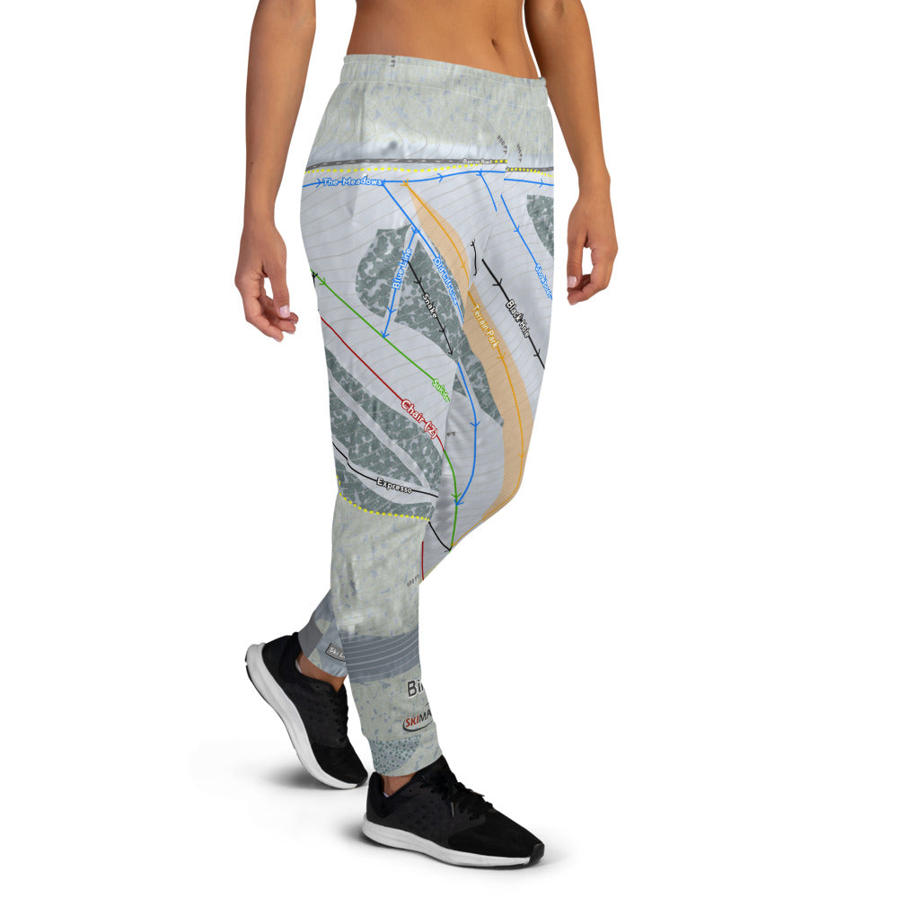 Birch Hill, Alaska Ski Trail Map Women's Mid-Layer - Powderaddicts