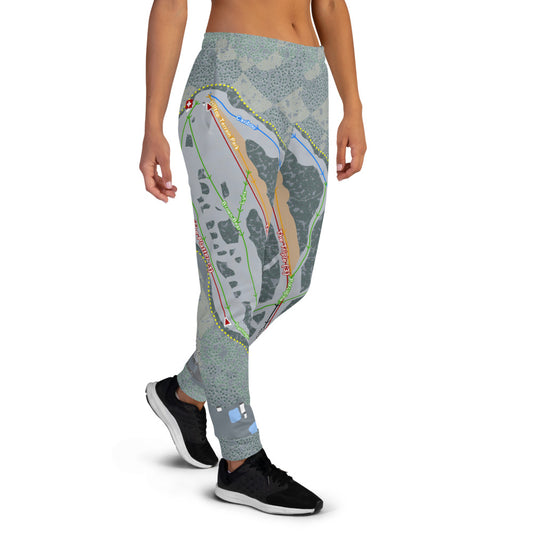 Hilltop, Alaska Ski Trail Map Women's Mid-Layer - Powderaddicts