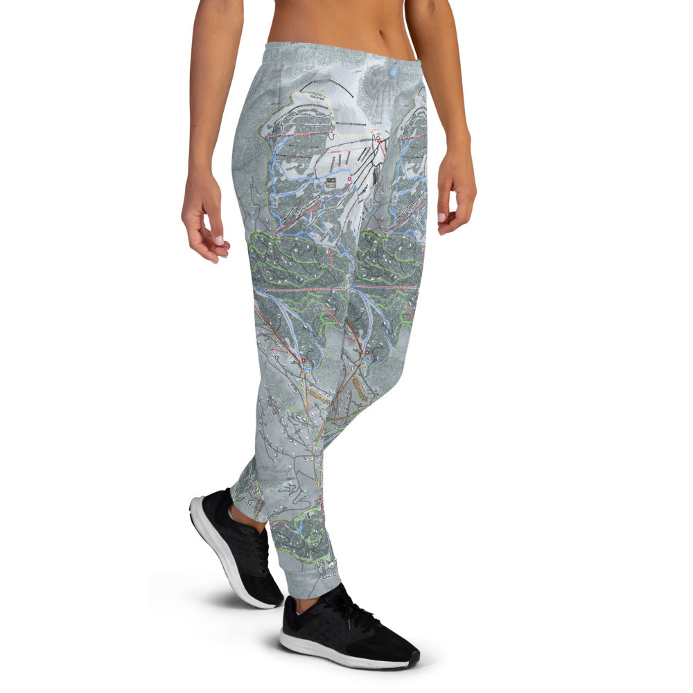 Big Sky Combo, Montana Ski Trail Map Women's Mid-Layer - Powderaddicts